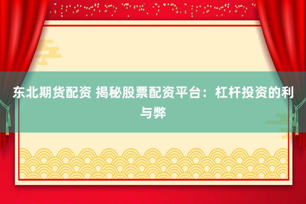 东北期货配资 揭秘股票配资平台：杠杆投资的利与弊